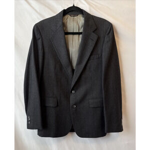 VTG Cricketeer Harris Men's 40S Tweed Wool Blazer Pinstripe Suit Jacket Ivy Trad